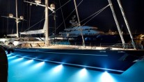 SY Twizzle launched by Royal Huisman - by night